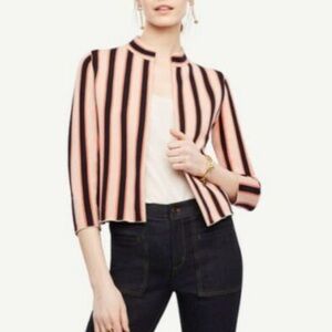 Striped Size S Ann Taylor Blazer Jacket